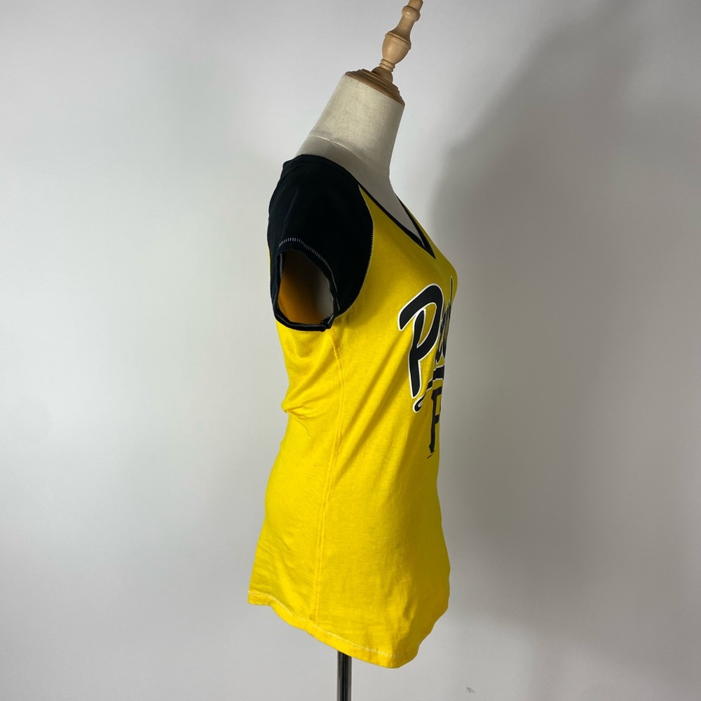 PITTSBURGH PIRATES V Neck Ladies Baseball T-Shirt Womens Medium - Picture 4 of 8